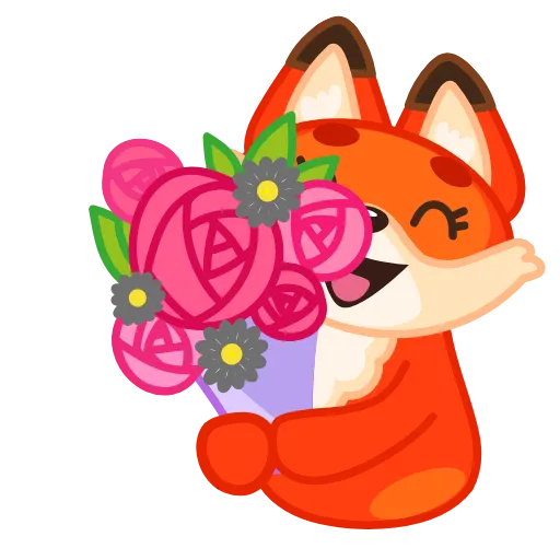 💐 Стикер «Лисенок» для Telegram