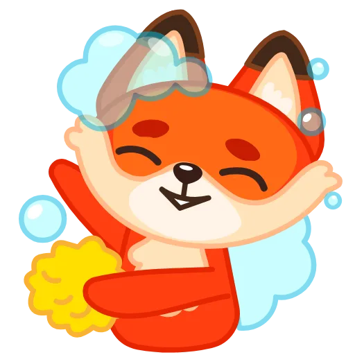 🧼 Стикер «Лисенок» для Telegram