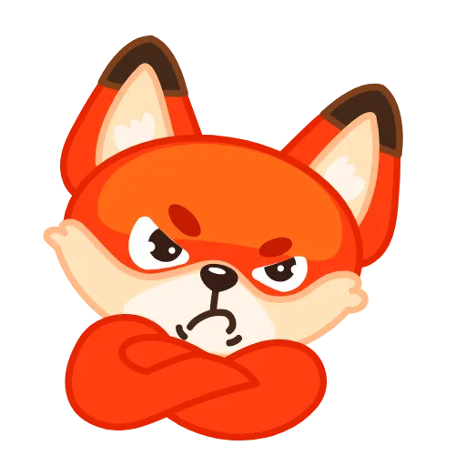 🤨 Стикер «Лисенок» для Telegram