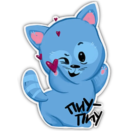 Стикерпак Little Kitty Bo для Telegram — скачать