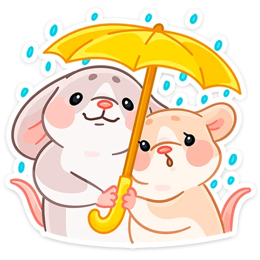 ☔ Стикер «Малыш Обнимышь без надписей» для Telegram