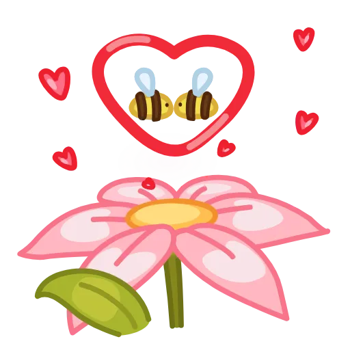💞 Стикер «Live Flowers» для Telegram