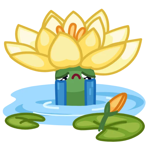 😭 Стикер «Live Flowers» для Telegram