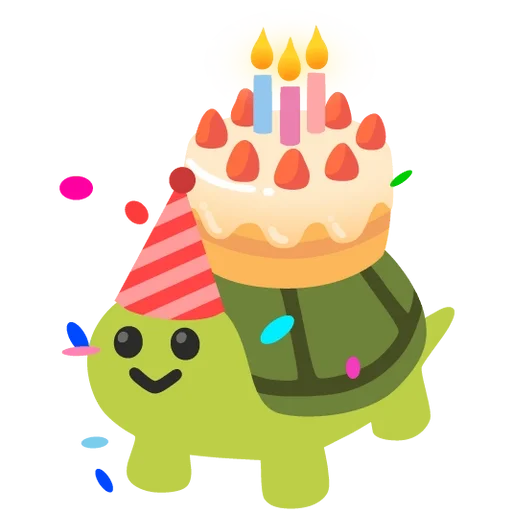 🎂 Стикер «Turtles» для Telegram