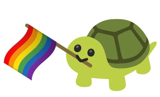 🏳‍🌈 Стикер «Turtles» для Telegram