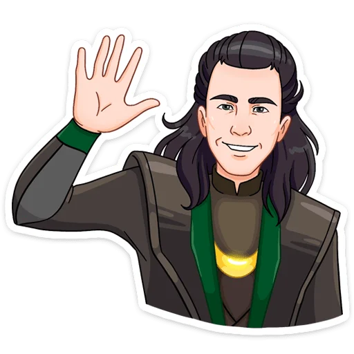 👋 Стикер «Где Тор, там и Локи&;» для Telegram
