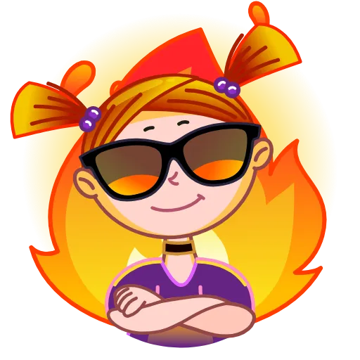 🤩 Стикер «Лола» для Telegram