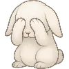 😔 Эмодзи «Кролики» для Telegram