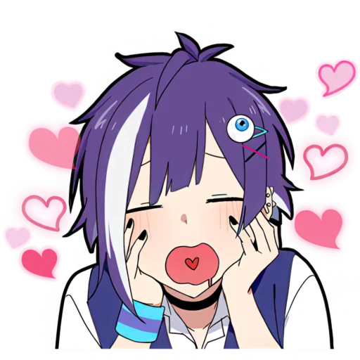 🥰 Стикер «Лонели тян» для Telegram