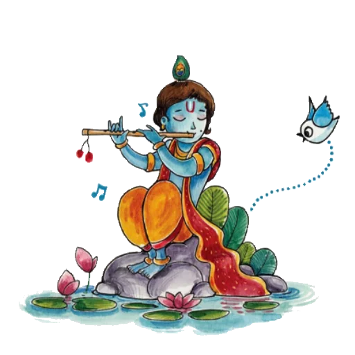 😌 Стикер «Lord Krishna» для Telegram