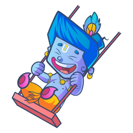 😆 Стикер «Lord Krishna» для Telegram