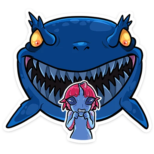 🦈 Стикер «Лорелея» для Telegram