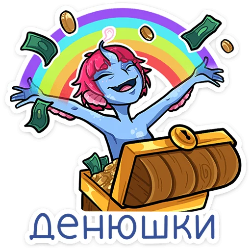 🌈 Стикер «Лорелея» для Telegram