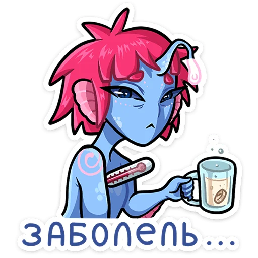 🤒 Стикер «Лорелея» для Telegram