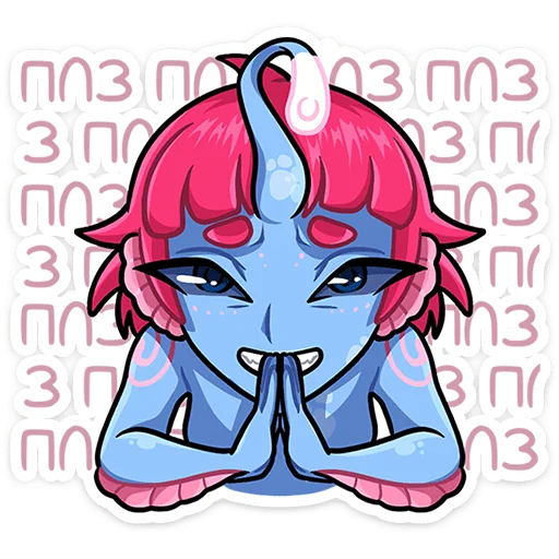 🙏 Стикер «Лорелея» для Telegram