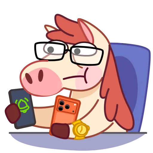 ⭐ Эмодзи «Лошадкус» для Telegram