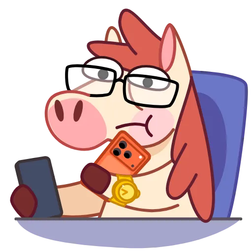 ⭐ Стикер «Лошадкус» для Telegram