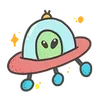 🛸 Эмодзи «Lost In The» для Telegram