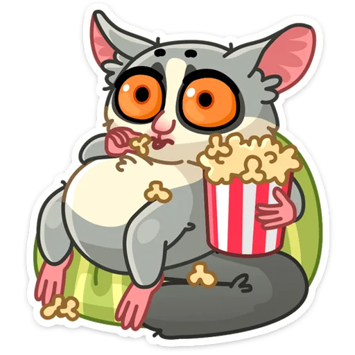 🍿 Стикер «Лулу» для Telegram