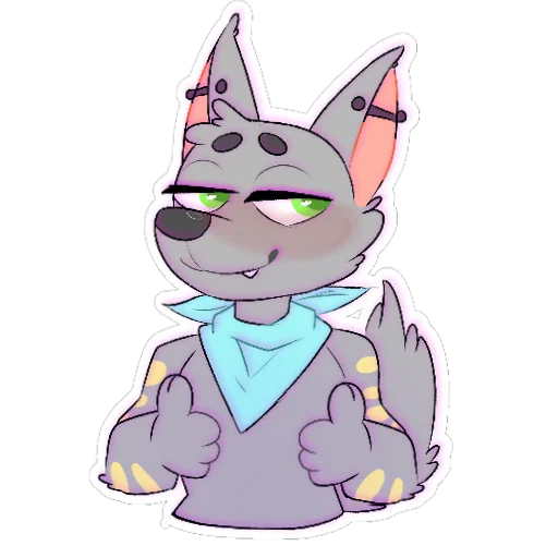 Стикерпак LouTheWolf для Telegram — скачать