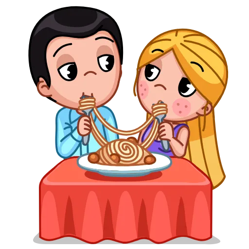 🍝 Эмодзи «Love Is» для Telegram