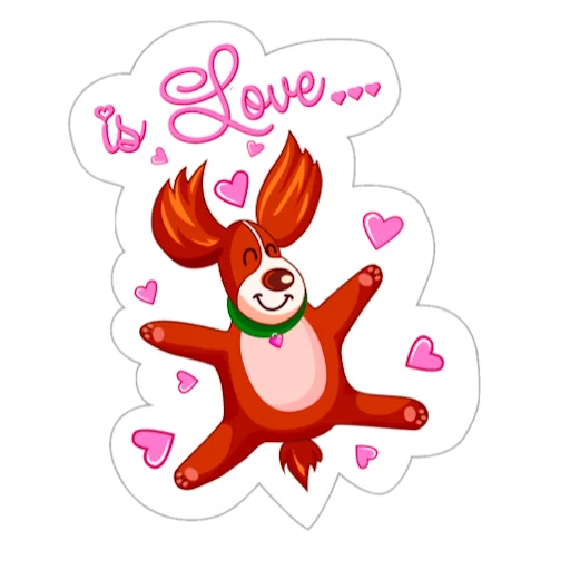 😍 Стикер «Love Stickers» для Telegram