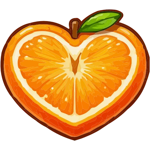 🍊 Эмодзи «love of food» для Telegram