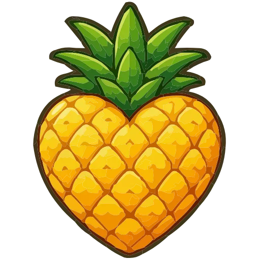 🍍 Эмодзи «love of food» для Telegram