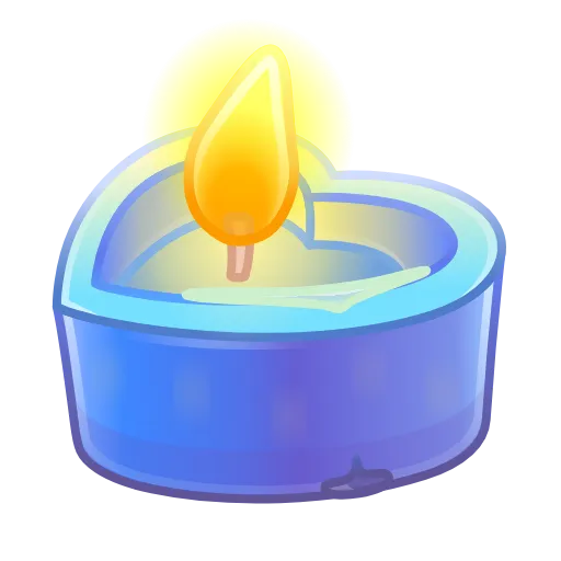 Эмодзи Love Candle для Telegram — скачать