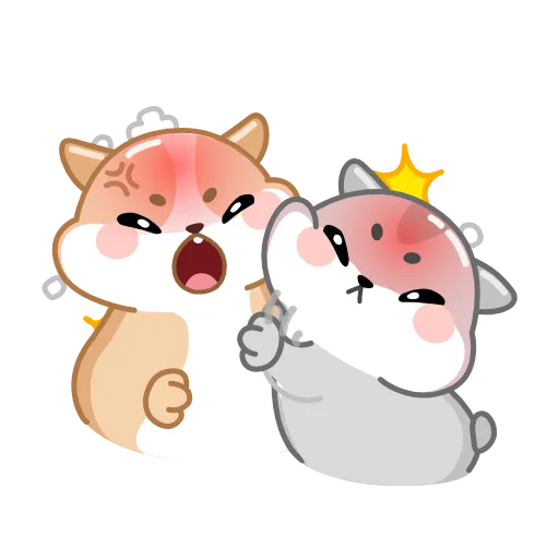 😡 Стикер «Love Hamsters» для Telegram