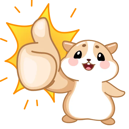 👍 Стикер «Love Hamsters» для Telegram