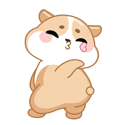 😘 Стикер «Love Hamsters» для Telegram