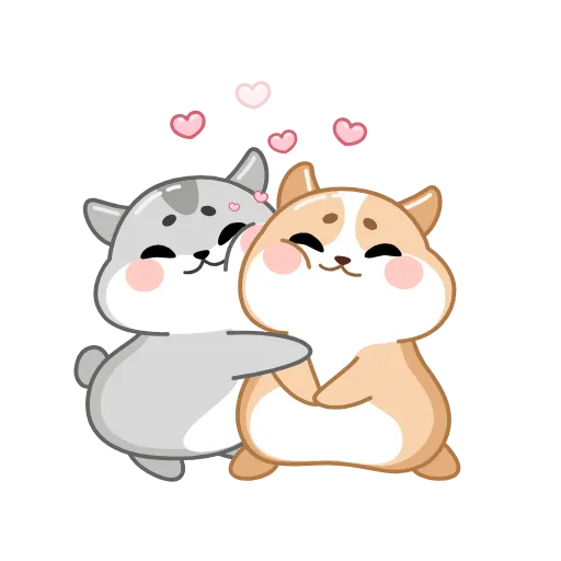 🥰 Стикер «Love Hamsters» для Telegram