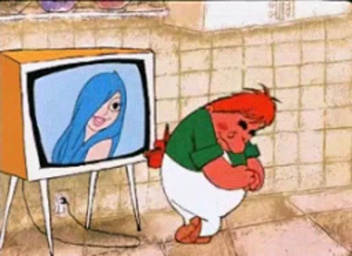 😘 Стикер «Love in cartoons» для Telegram