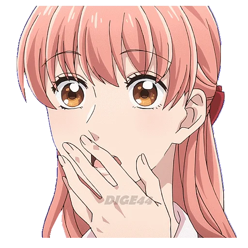 🤭 Стикер «LOVE IS HARD FOR OTAKU» для Telegram