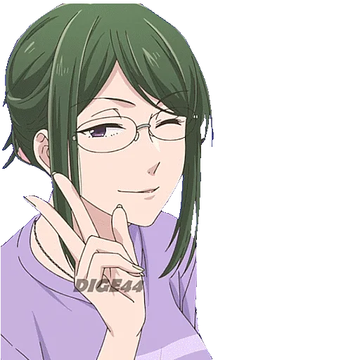 ✌️ Стикер «LOVE IS HARD FOR OTAKU» для Telegram