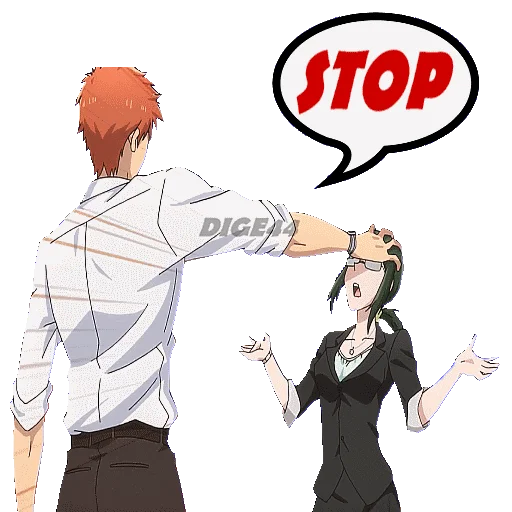 ⛔️ Стикер «LOVE IS HARD FOR OTAKU» для Telegram