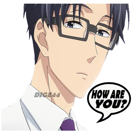 🤧 Стикер «LOVE IS HARD FOR OTAKU» для Telegram