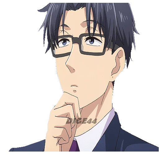 🤔 Стикер «LOVE IS HARD FOR OTAKU» для Telegram