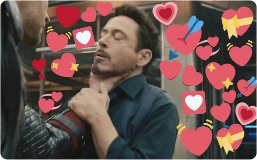 😚 Стикер «lovely marvel heroes» для Telegram