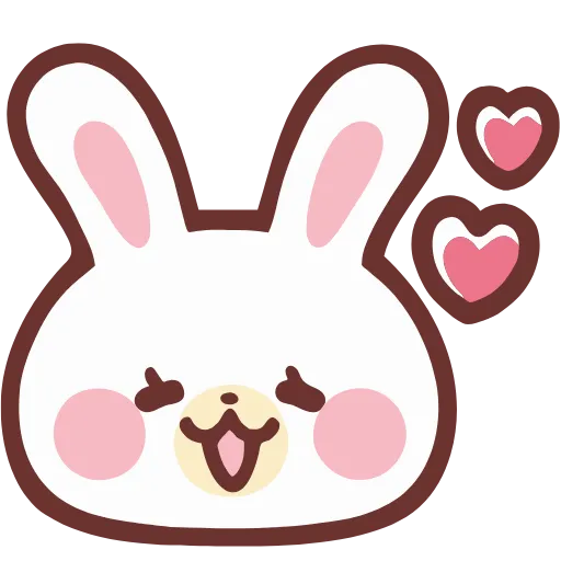 🥰 Стикер «lovely bunny» для Telegram