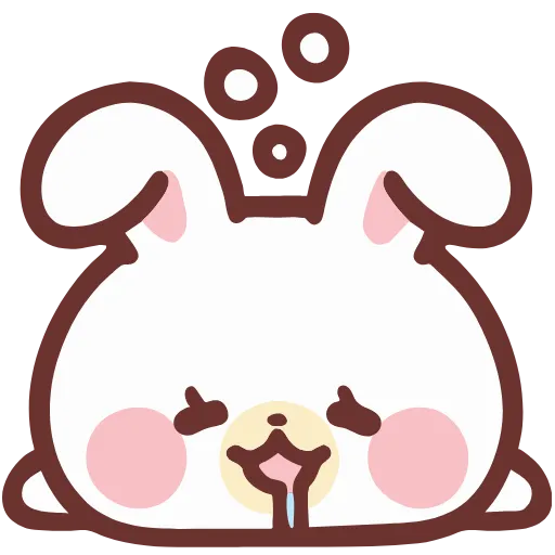 😴 Стикер «lovely bunny» для Telegram