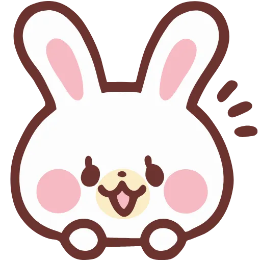 😀 Эмодзи «lovely bunny - зайка» для Telegram