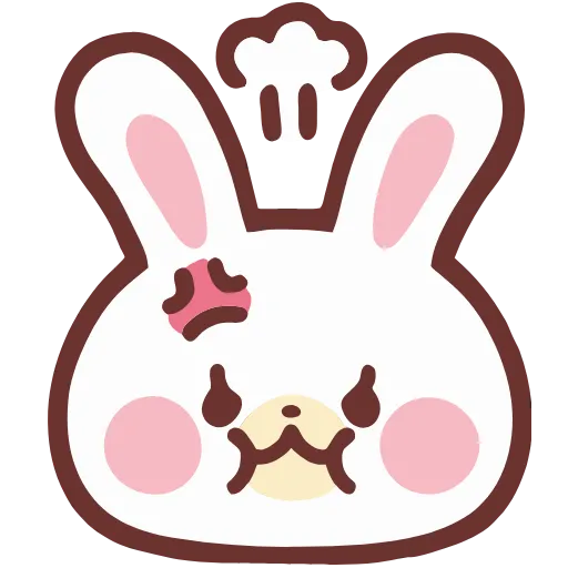 😡 Эмодзи «lovely bunny - зайка» для Telegram