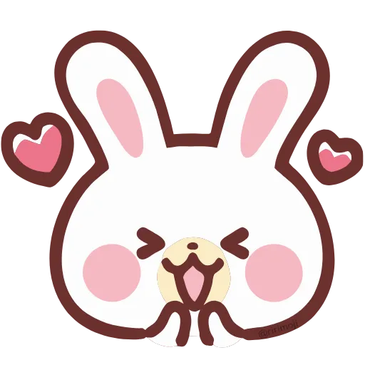 🥰 Эмодзи «lovely bunny - зайка» для Telegram