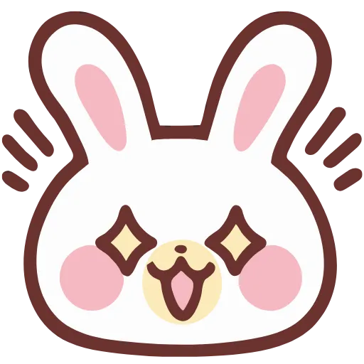 🤩 Эмодзи «lovely bunny - зайка» для Telegram