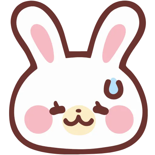 😅 Эмодзи «lovely bunny - зайка» для Telegram