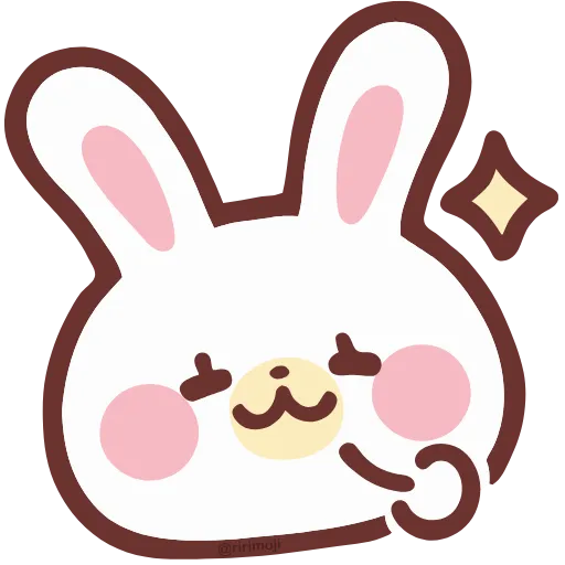 😼 Эмодзи «lovely bunny - зайка» для Telegram