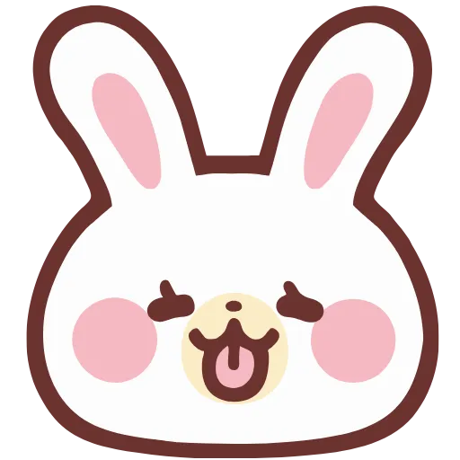 😝 Эмодзи «lovely bunny - зайка» для Telegram