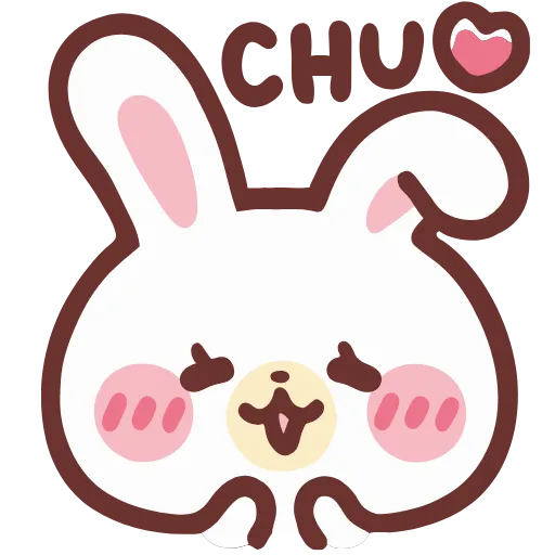 😘 Эмодзи «lovely bunny - зайка» для Telegram